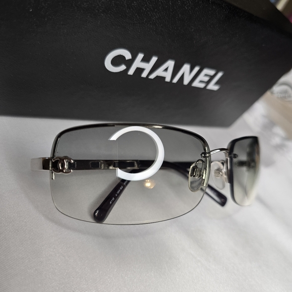 EUC Chanel CC Women's Gradient Rimless Sunglasses! - Picture 15 of 16